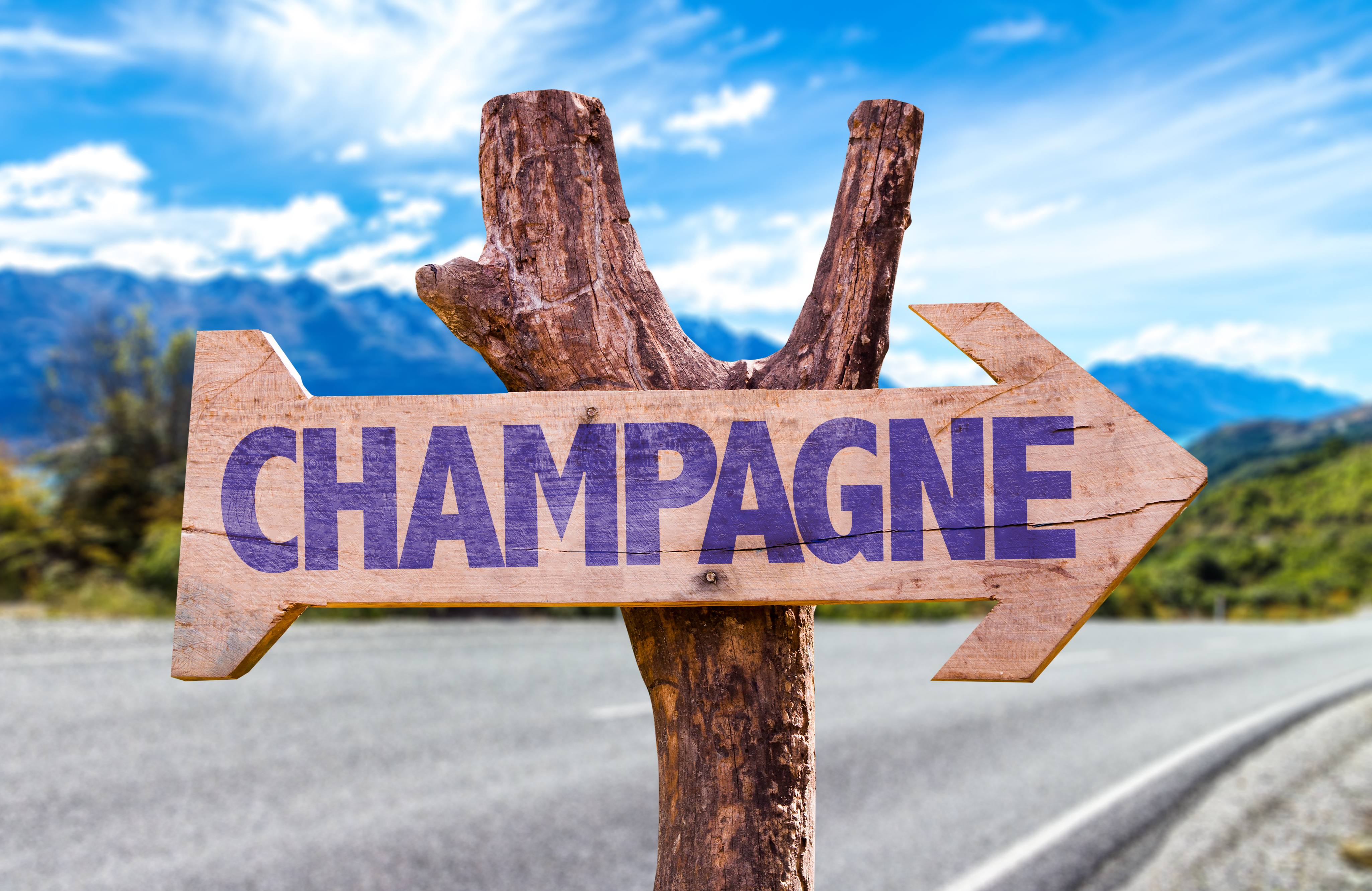 Champagneskylt Champagneskylt