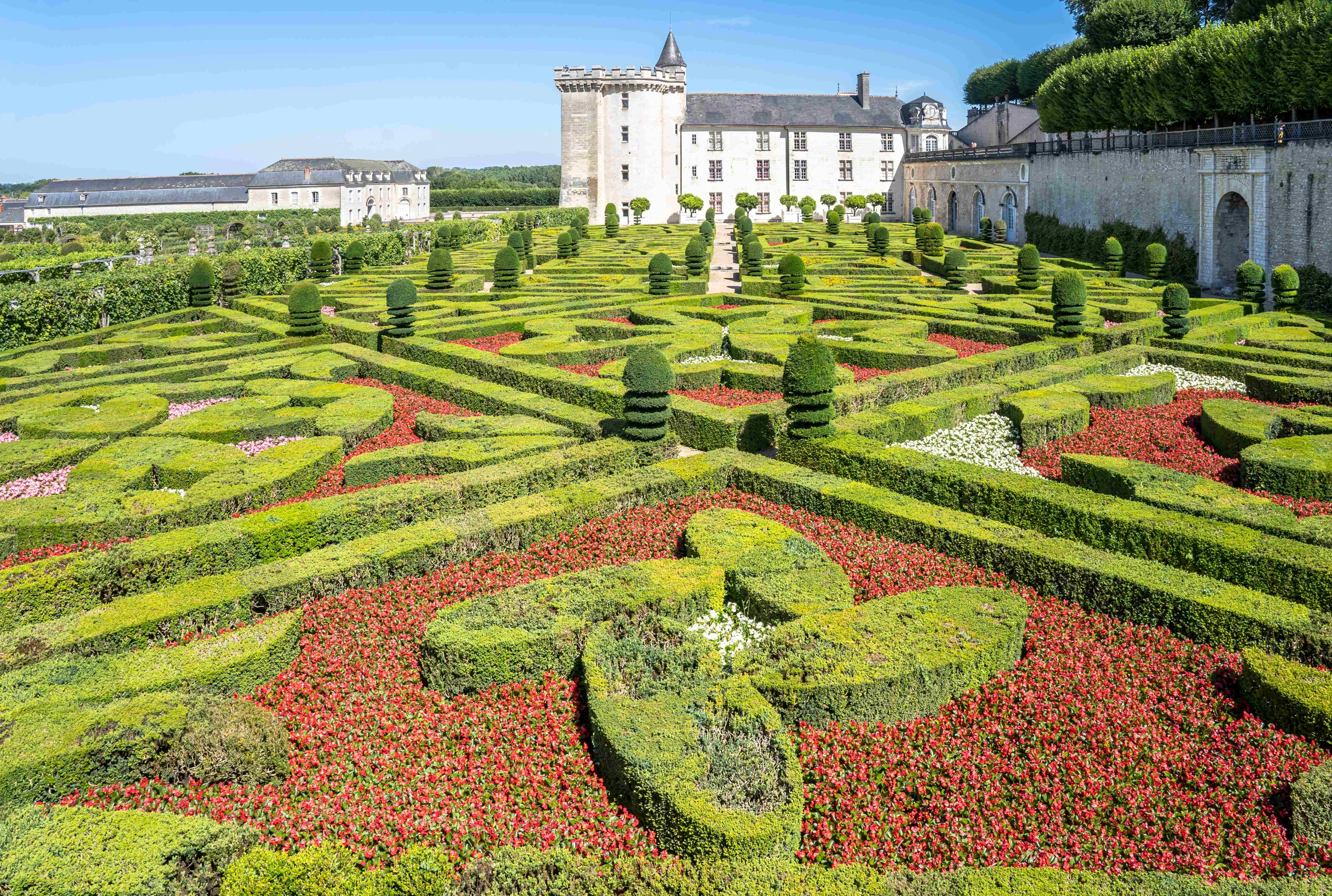 Villandry trädgård Villandry trädgård